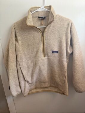 Vintage Patagonia Beige Synchilla Half-Zip Fleece Pullover